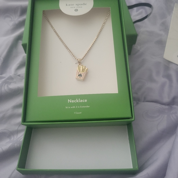kate spade X Target French Fry Charm Tennis Necklace - Picture 2 of 7